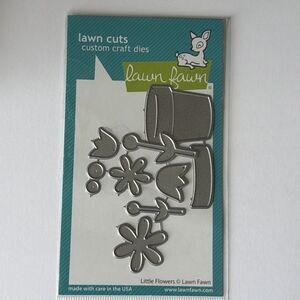 Lawn Fawn Lawn Cuts Little Flowers with a flower pot LF1619